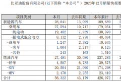 比亞迪2020年新能源客車?yán)垆N9125輛 大漲44%！
